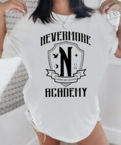 Nevermore Academy Oversized Sweatshirt White