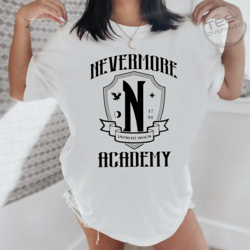 Nevermore Academy Oversized Sweatshirt White