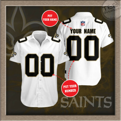 New Orleans Saints 3D Short Sleeve Dress Shirt 6