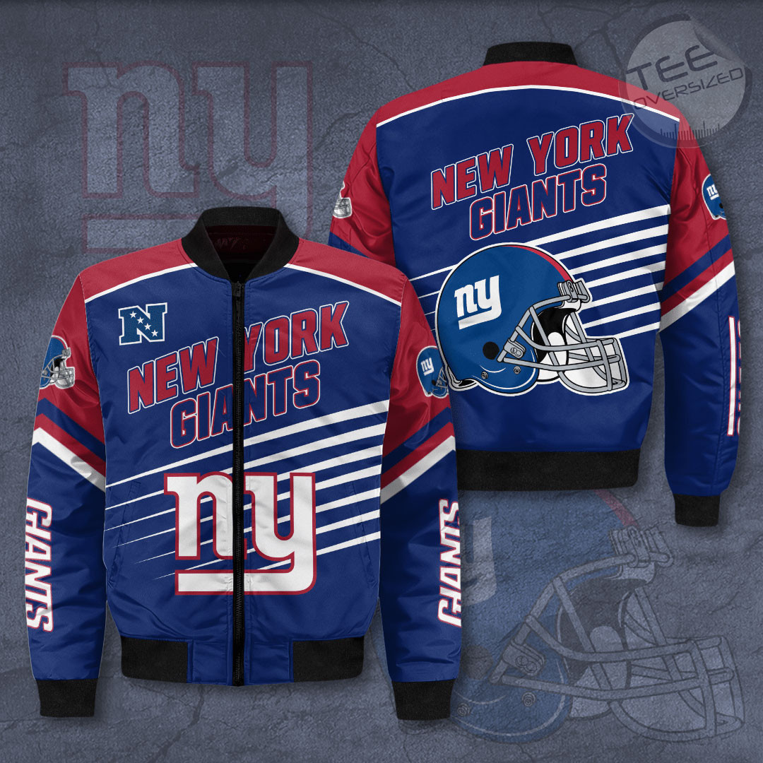 New York Giants Bomber Jacket 3D - NFL Clothes - OversizedTee.com