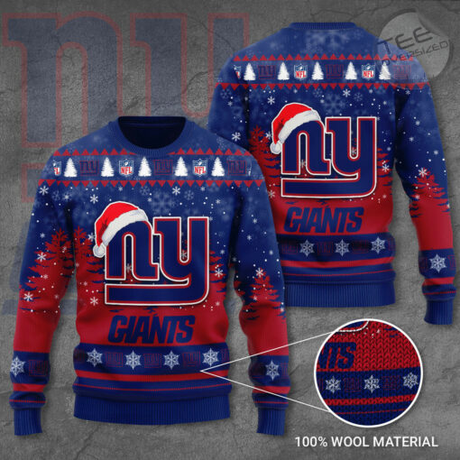 New York Giants 3D Ugly Sweater