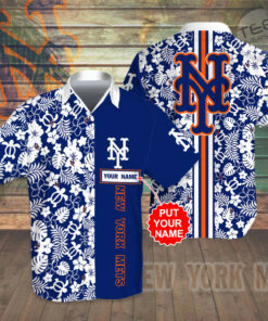 New York Mets 3D Hawaiian Shirt Hawaiian Shorts 01