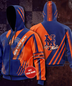 New York Mets 3D Zip Up hoodie