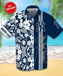 New York Yankees 3D Hawaiian Shirt 01
