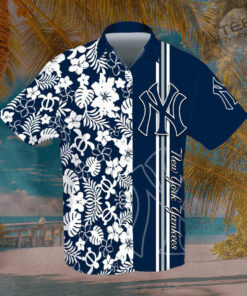 New York Yankees 3D Hawaiian Shirt 03