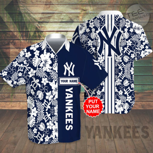 New York Yankees 3D Hawaiian Shirt 04
