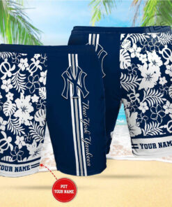 New York Yankees 3D Hawaiian Short 01
