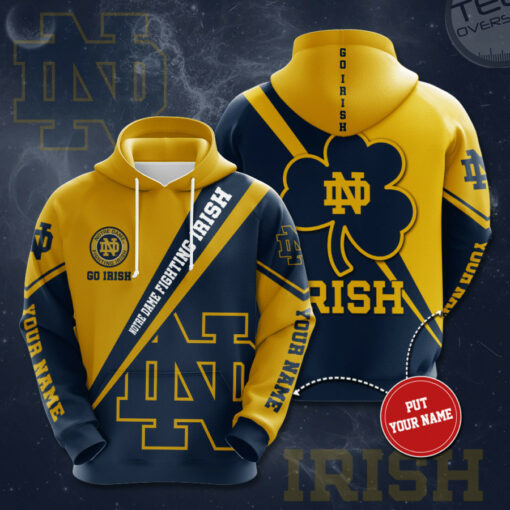 Notre Dame Fighting Irish 3D Hoodie 010