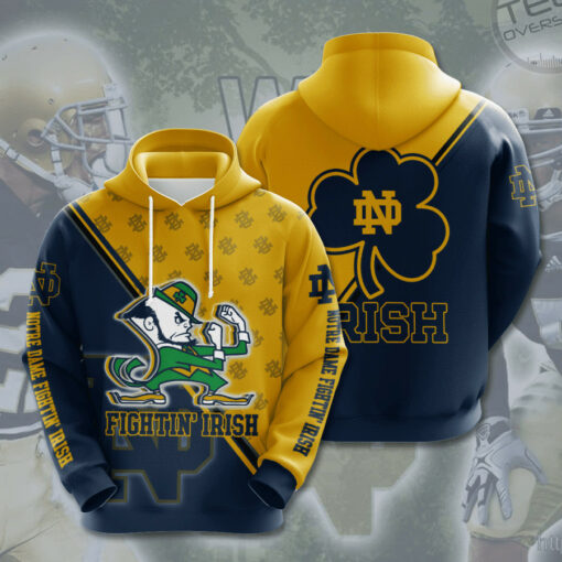 Notre Dame Fighting Irish 3D Hoodie 06