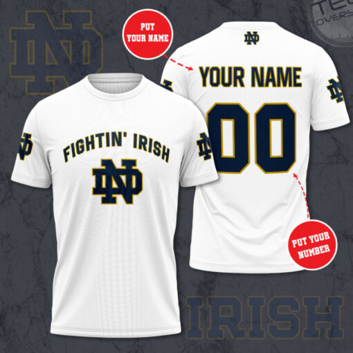 Notre Dame Fighting Irish 3D T shirt 02