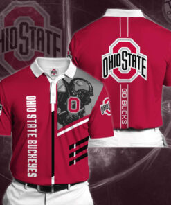 Ohio State Buckeyes 3D Polo 02