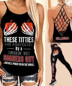 Oklahoma Sooners Hollow Tank Top Leggings 03