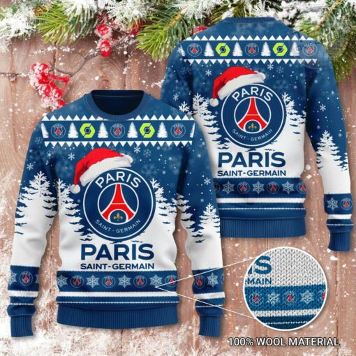 Paris Saint Germain PSG 3D Christmas Sweater 2022