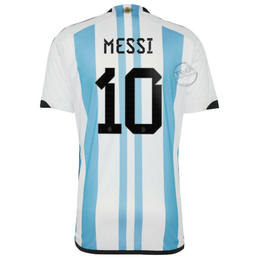 Personalized Argentina National Team Jersey and Shorts Set Back
