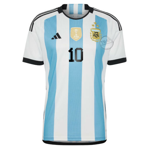 Personalized Argentina National Team Jersey and Shorts Set Front