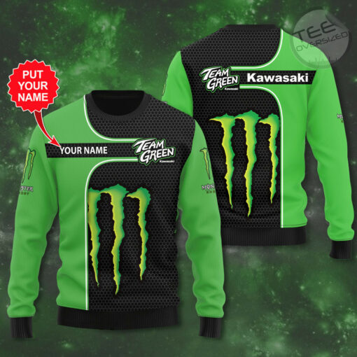 Personalized Kawasaki Racing Team sweatshirt