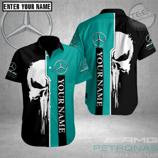 Personalized Petronas F1 short sleeve shirt PMERAMGS4