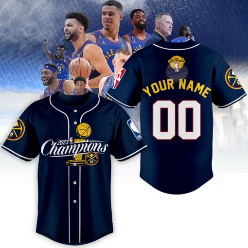 PersonalizedDenver Nuggets jersey shirt OVS27623S5 Navy