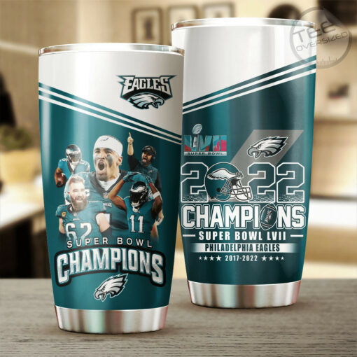 Philadelphia Eagles Super Bowl LVII Tumbler Cup