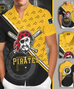 Pittsburgh Pirates 3D Sleeve Dress Shirt 01