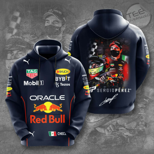 Red Bull Racing x Sergio Perez Mendoza 3D hoodie