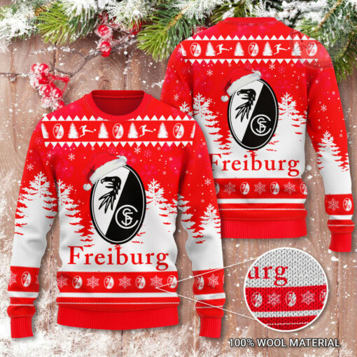 SC Freiburg 3D Christmas Sweater 2022