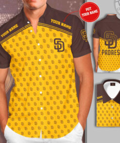 San Diego Padres 3D Sleeve Dress Shirt 02