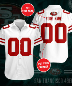San Francisco 49ers 3D Short Sleeve Dress Shirt 04