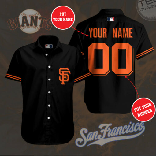 San Francisco Giants 3D Sleeve Dress Shirt 01