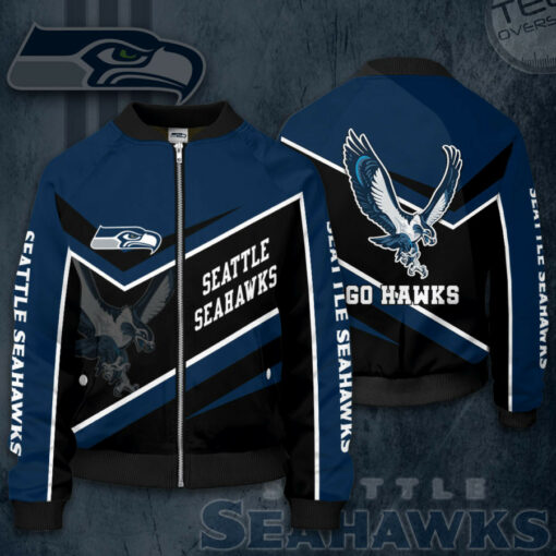 Seattle Seahawks 3D Bomber Jacket 01