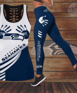 Seattle Seahawks Tide Hollow Tank Top Leggings 02