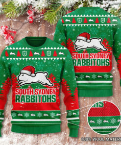 South Sydney Rabbitohs 3D Christmas Sweater 2022