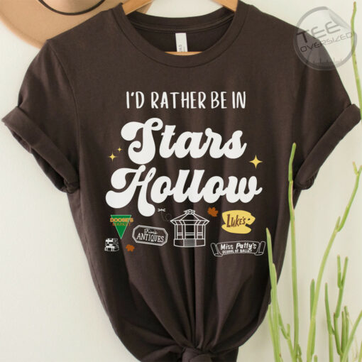 Stars Hollow Brown Oversized T shirt