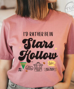 Stars Hollow Pink Oversized T shirt
