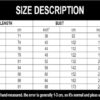 T Shirt Sizechart