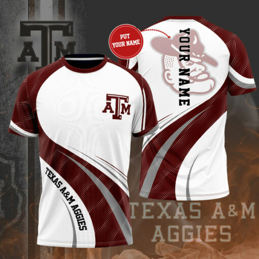 Texas AM Aggies 3D T shirt 01