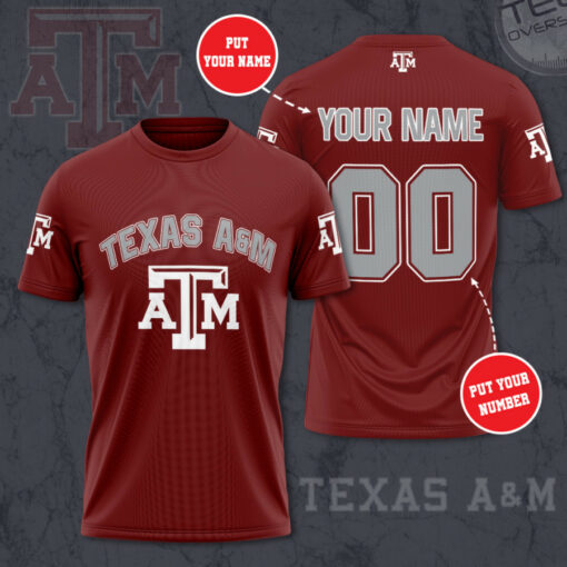 Texas AM Aggies 3D T shirt 02