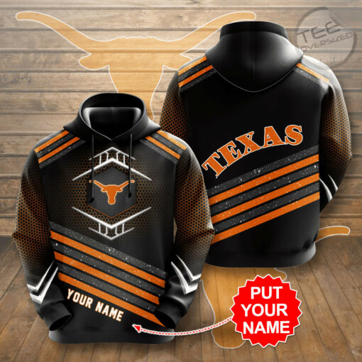 Texas Longhorns 3D Hoodie 02