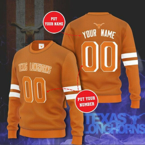 Texas Longhorns 3D Sweatshirt 02