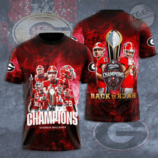 The best Georgia Bulldogs 3D T shirts 01