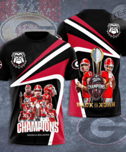 The best Georgia Bulldogs 3D T shirts 010