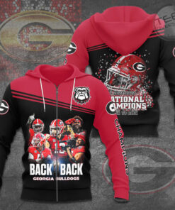 The best Georgia Bulldogs 3D zip hoodie 08