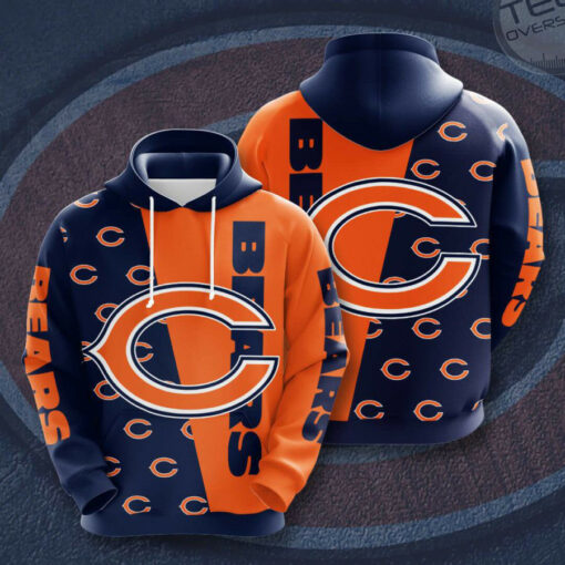The best selling Chicago Bears 3D hoodie 01