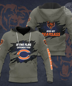 The best selling Chicago Bears 3D hoodie 08
