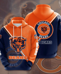 The best selling Chicago Bears 3D hoodie 09
