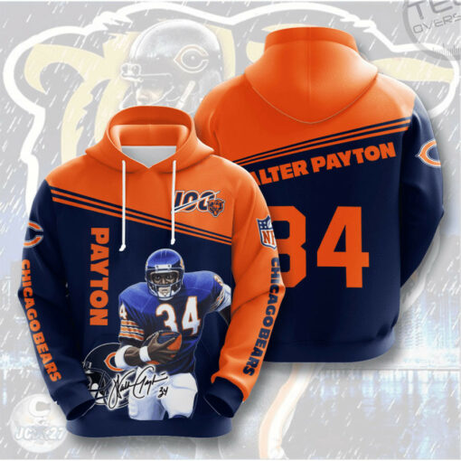 The best selling Chicago Bears 3D hoodie 12