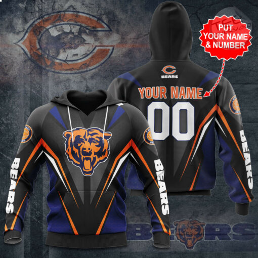 The best selling Chicago Bears 3D hoodie 15
