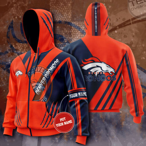 The best selling Denver Broncos 3D hoodie 12