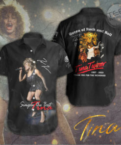 Tina Turner short sleeve dress shirts OVS14723S1