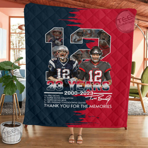 Tom Brady quilt blanket